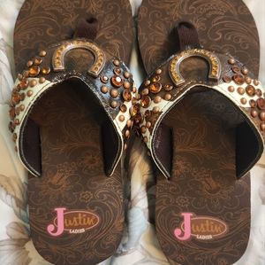 Women's Justin flip flops